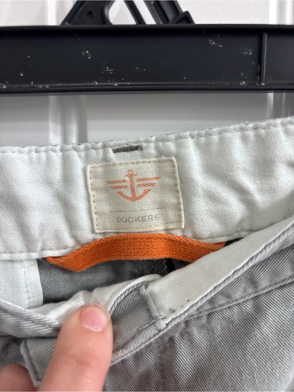 Dockers Men's Flat Front Shorts in Light Gray
